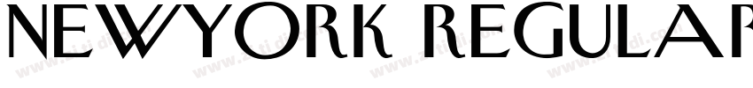 NEWYORK REGULARLTALI字体转换